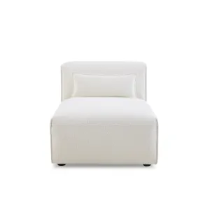 MODE Bravo Chaise Sofa Module, Boucle, Cream White