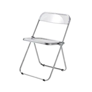 MODE Larkin Acrylic Folding Dining Chair, Transparent