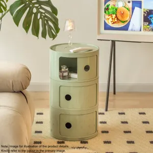 Anna Ferrieri Componibili 3 Tier Storage Unit Replica, 32x58CM, Matcha Green