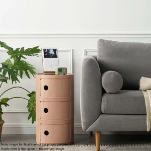 Anna Ferrieri Componibili 3 Tier Storage Unit Replica, 32x58CM, Pink