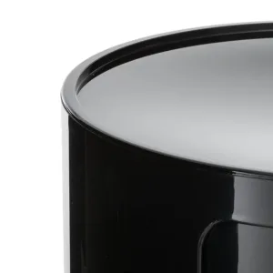 Anna Ferrieri Componibili 3 Tier Storage Unit Replica, Black
