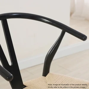 Hans Wegner Wishbone Bar Stool Replica, Natural