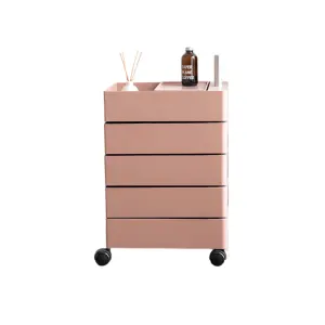 Merike Rosa Rotatable Trolley on Wheels, 45x35CM, Pink