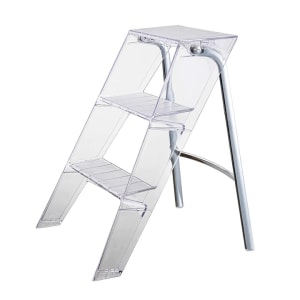 Merike Elevate Laddar Side Table, 44x52CM, Transparent