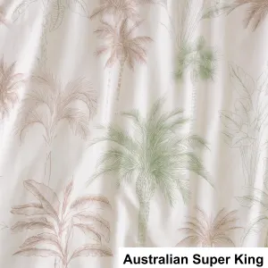 SAVONA Lombok Duvet Cover Set, Leaf, Australian Super King