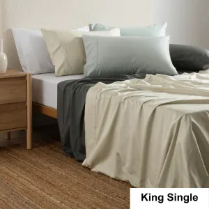 SAVONA 500T Bamboo Cotton Sheet Set, Indigo, King Single