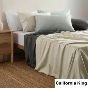 SAVONA 500T Bamboo Cotton Sheet Set, Silver, California King