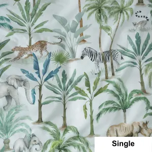 SQUIGGLES Jungle Oasis Duvet Cover Set, Multi, Single