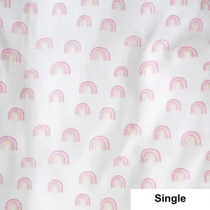 SQUIGGLES Rainbow Magic Duvet Cover Set, Multi, Single