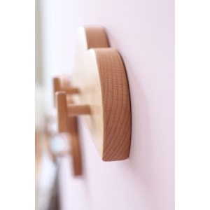 Solidwood Ayla Cloud Wall Hooks 22x48CM, Beech