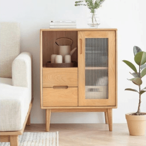 Solidwood Bailey Sideboard, 60x40X80CM, Oak