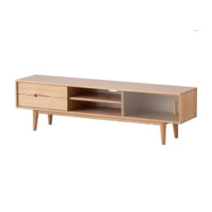 Solidwood Bailey TV Stand, 150x32x42CM, Oak