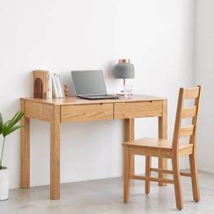 Solidwood Norway Study Desk, 90x56x76cm, Oak