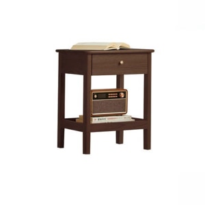 Solidwood Kano Bedside Table, 38x35x47cm, Walnut