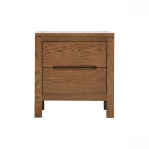 Solidwood Edinburgh Bedside Table, 47x37x50cm, Walnut