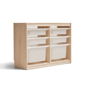 Solidwood Mio Kids Toy Storage Combination with 6 Boxes