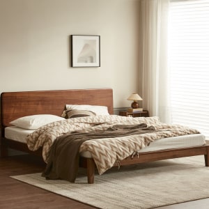 Solidwood Luxembourg Super King Bed Frame, Black Walnut