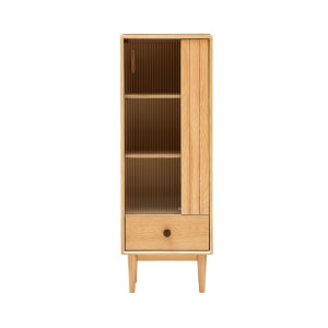 Solidwood Danya 3-Tier Storage Cabinet with Drawer