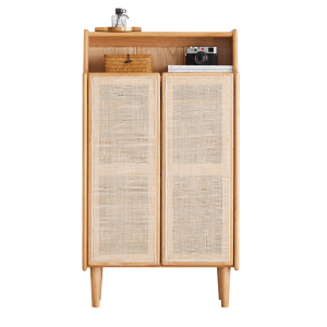 Solidwood Fuji Shoe Storage Cabinet, Tall