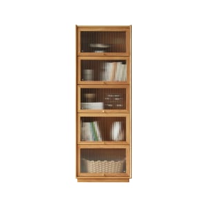 Solidwood Vitalis 5-Tier Storage Cabinet, 60x32x166cm