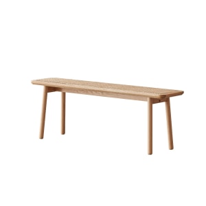 Solidwood Fuji Rattan Bench, 1.2m