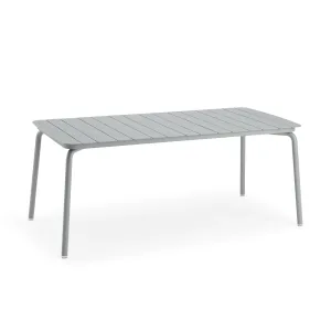 Wellmax Verano Outdoor Aluminium Rectangle Dining Table, Grey
