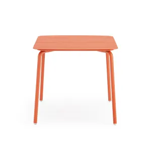 Wellmax Verano Outdoor Aluminium Square Dining Table, Terracotta