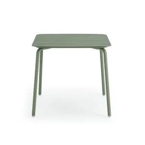 Wellmax Verano Outdoor Aluminium Square Dining Table, Green