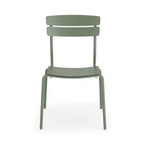 Wellmax Verano Outdoor Aluminium Dining Chair, Green