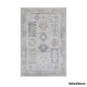 Wild Yarn Seasons Vintage Serengeti Rug, Cream Grey, 160x230cm