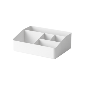 ZenLife Elm Desktop Modular Storage Tray, White, 24.1x17.9x8.2cm