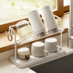 Zenlife Cup Drying Rack with Drain Tray