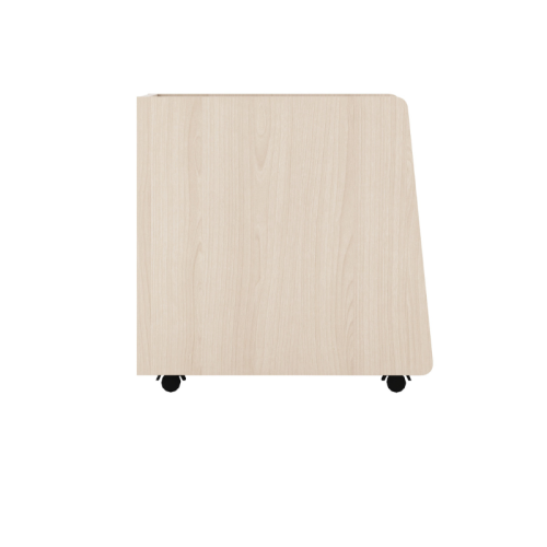 Alpaka Kaia Kids Bedside Table, White & Oak Effect, 41x54x54cm