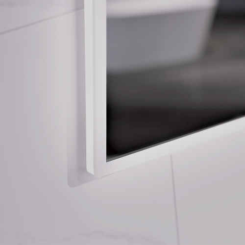 Aruvo Arled Rectangle LED Acrylic Frame Bathroom Mirror with Demister 900mm