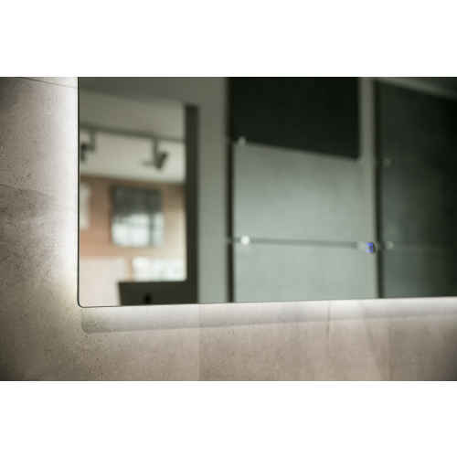 Aruvo Nfled Rectangle Frameless Bathroom Mirror with LED 900mm