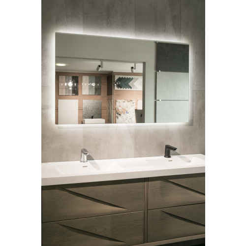 Aruvo Nfled Rectangle Frameless Bathroom Mirror with LED 1500mm