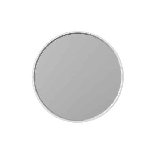 Aruvo Cstone Round Composite Stone Bathroom Mirror White 700mm