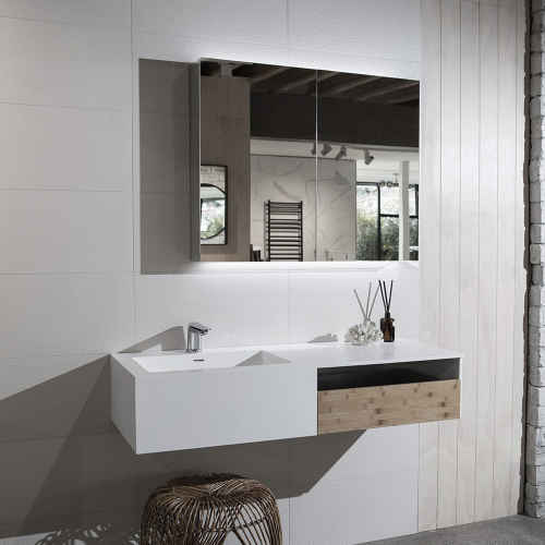 Aruvo Nfled Cabinet Mirror 900mm