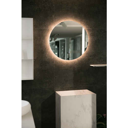 Aruvo Round Frameless Bathroom Mirror with LED 650mm