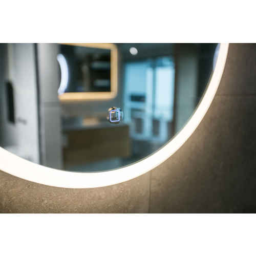 Aruvo Arled Oval Acrylic Framed LED Mirror, 900mm