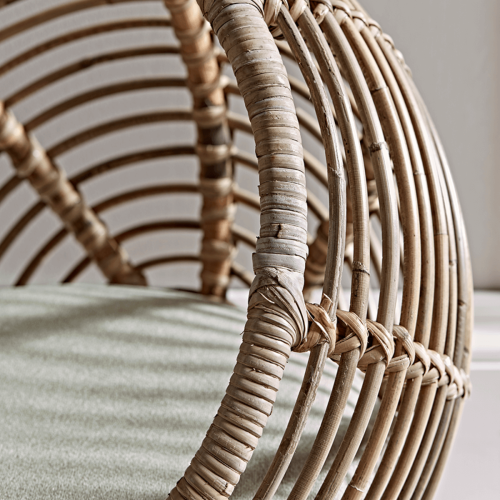 BohoBoho Ortu Rattan Cat Bed, Natural, 35x46.5cm