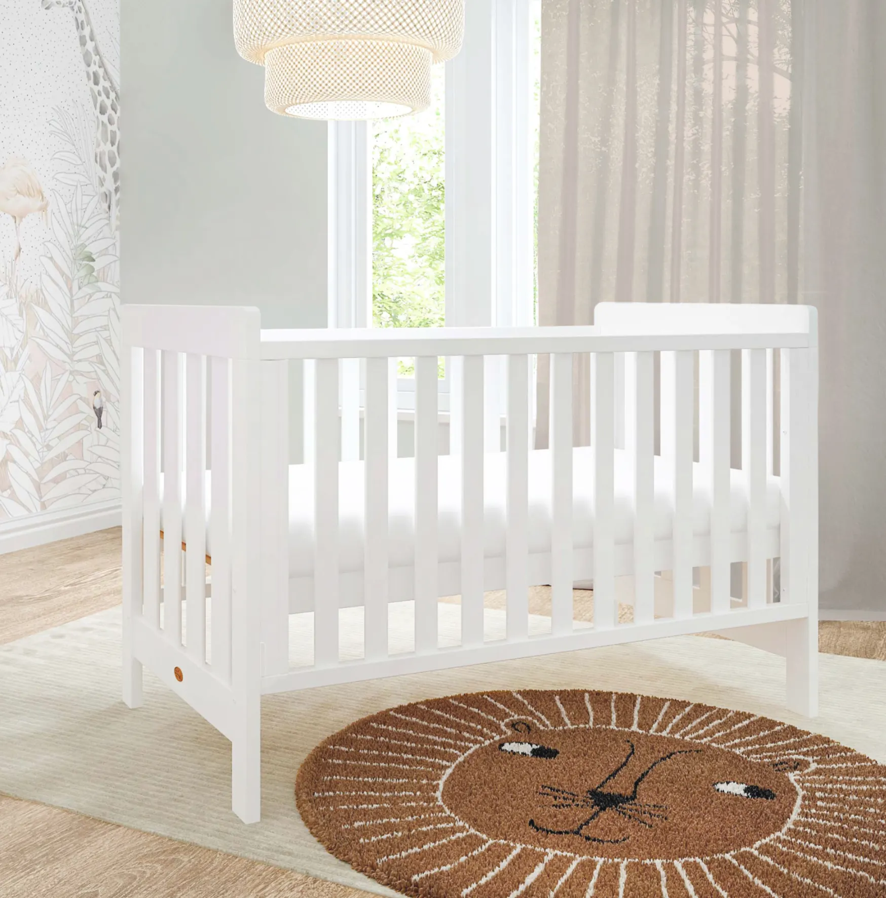Boori Daintree Kids Baby Cot, Barley White