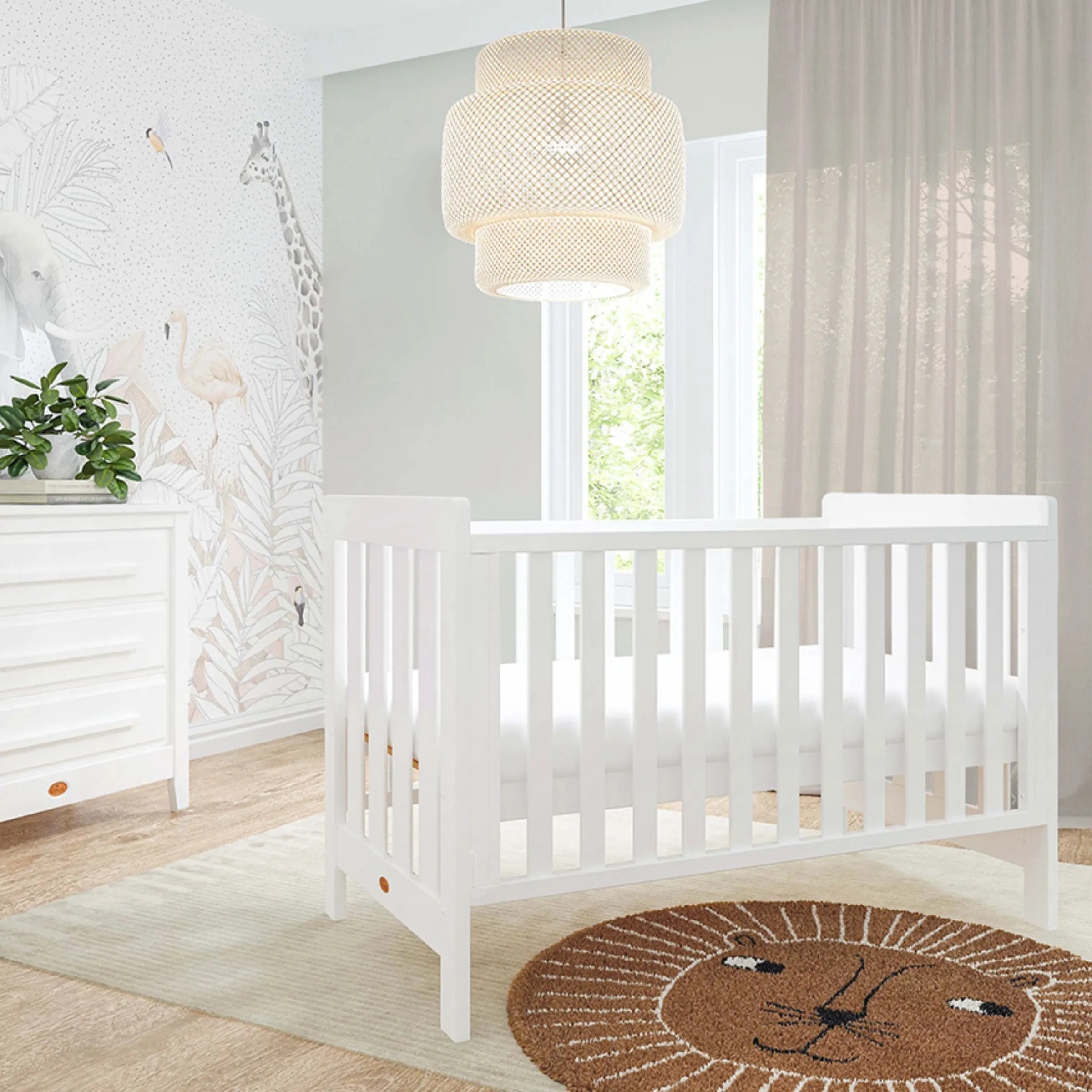 Boori Daintree Kids Baby Cot, Barley White