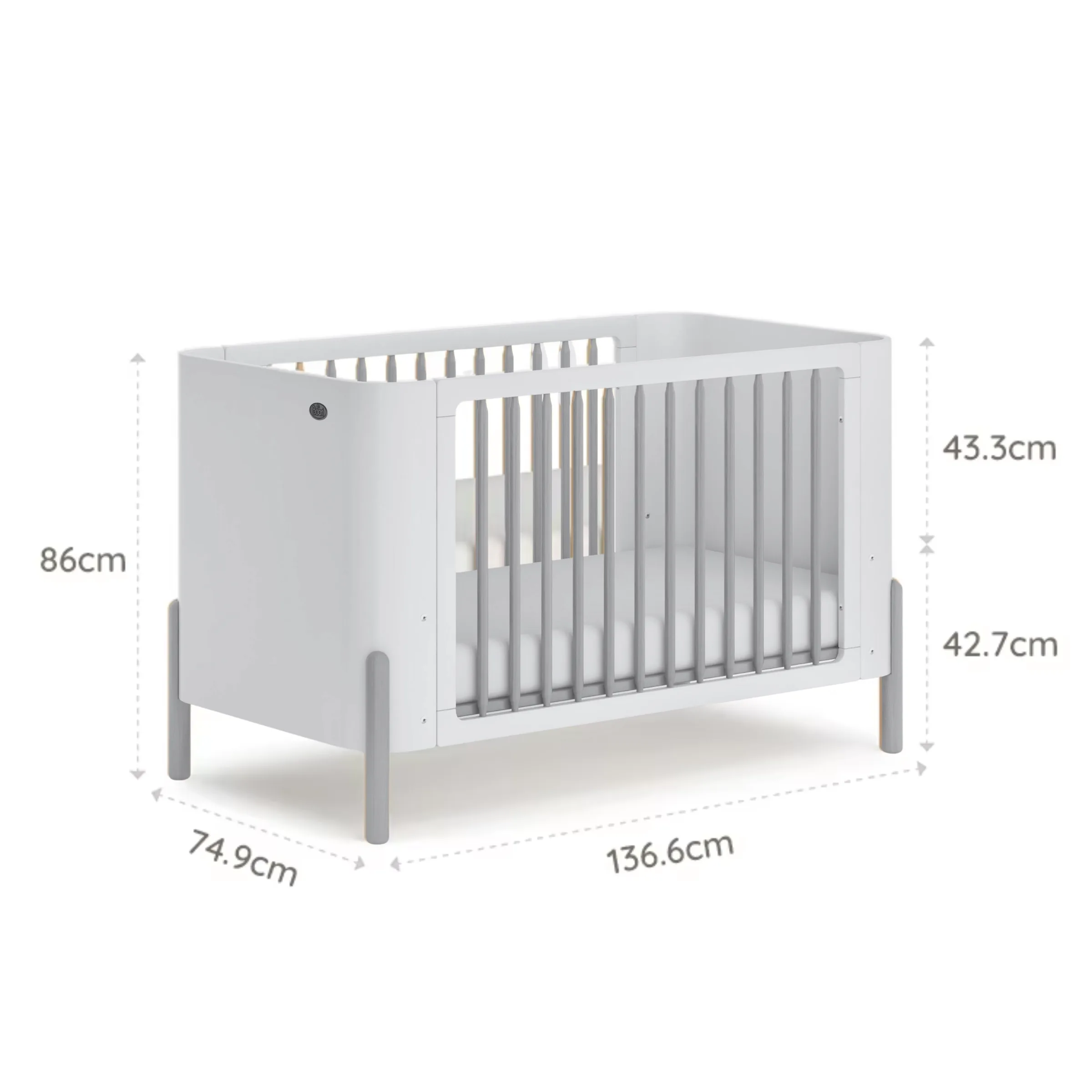 Boori Nova Kids Baby Cot, Barley and Beech