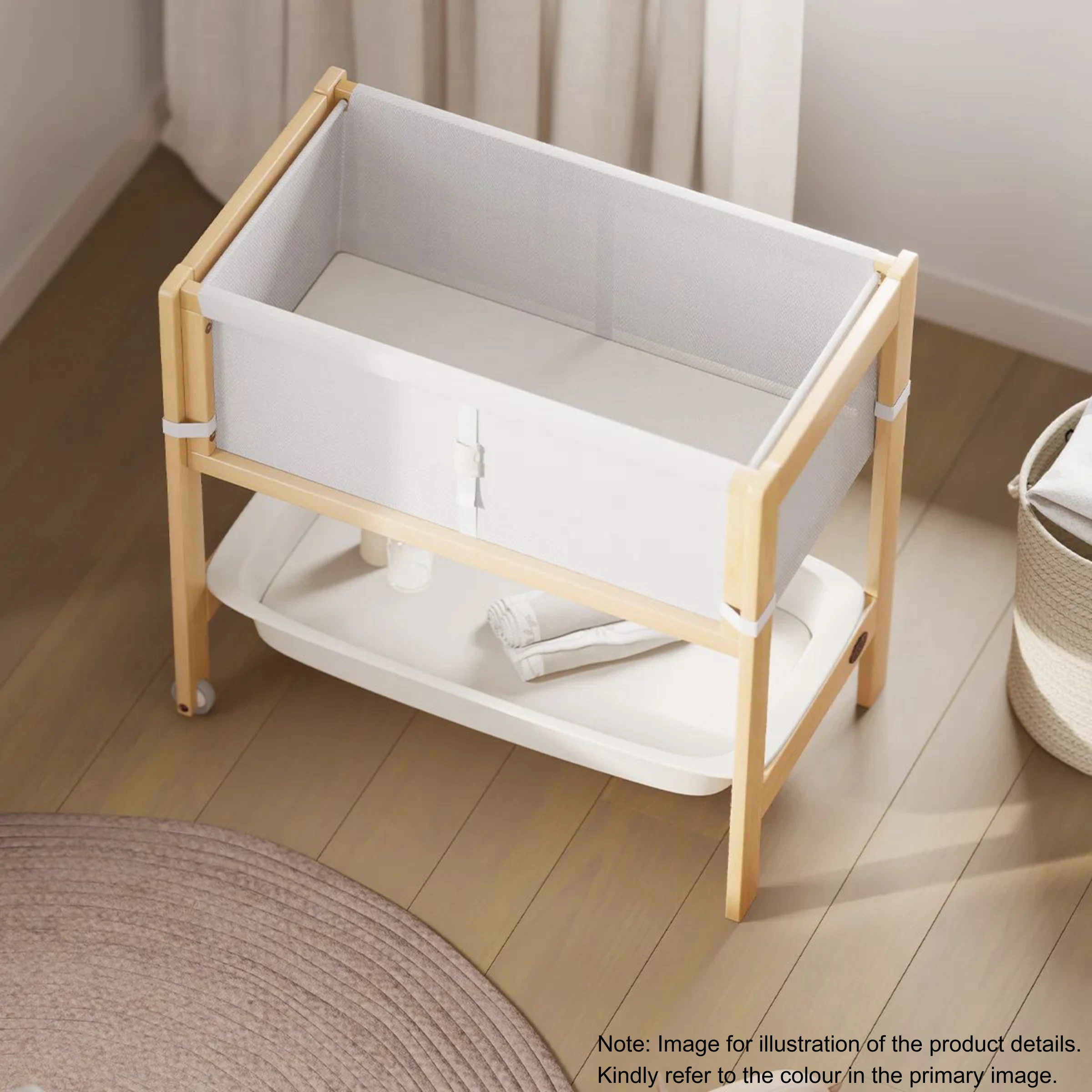 Boori Tidy Kids Bassinet/Change Table - 2 in 1, Pebble