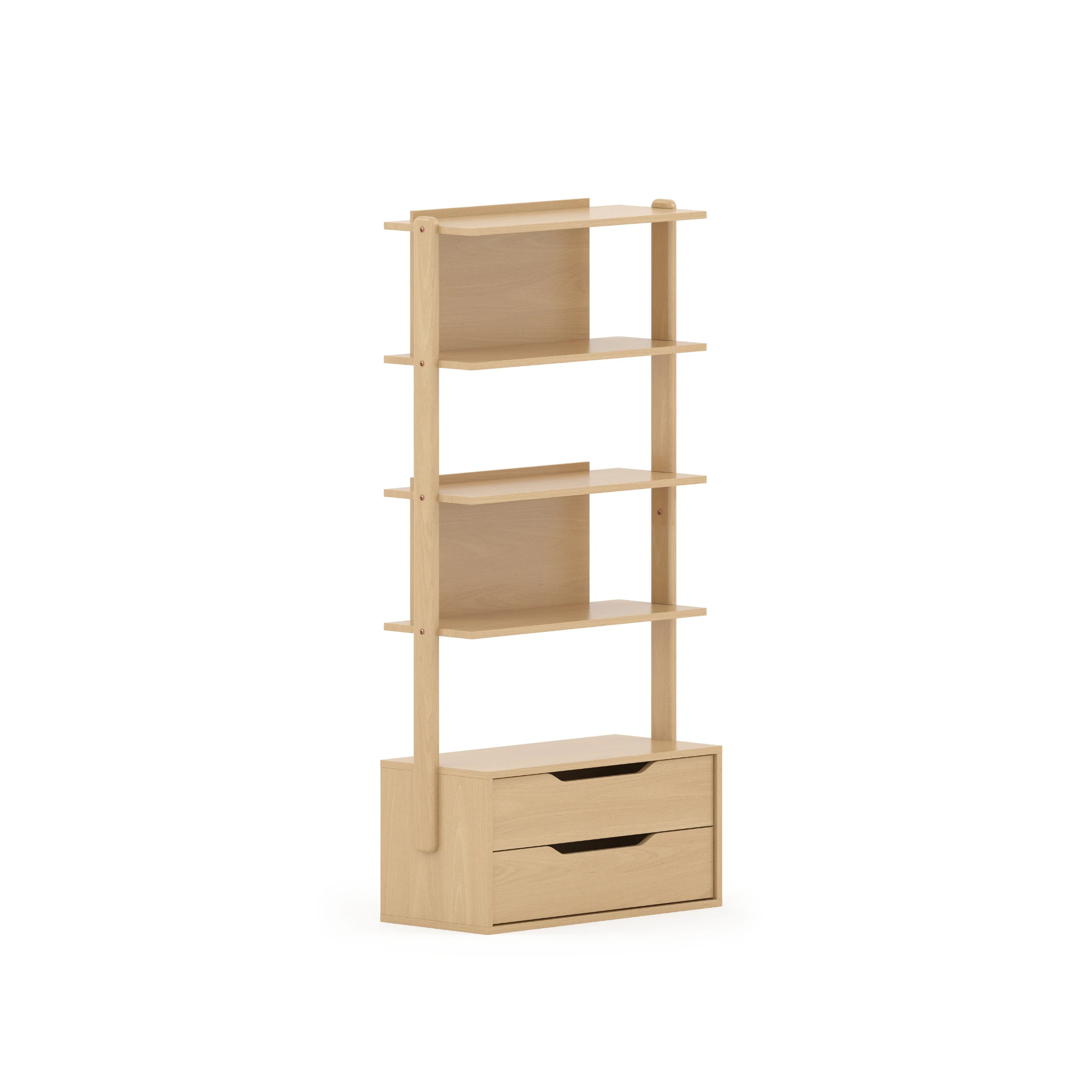 Boori Modular Kids 2 Drawer Bookshelf, Beech