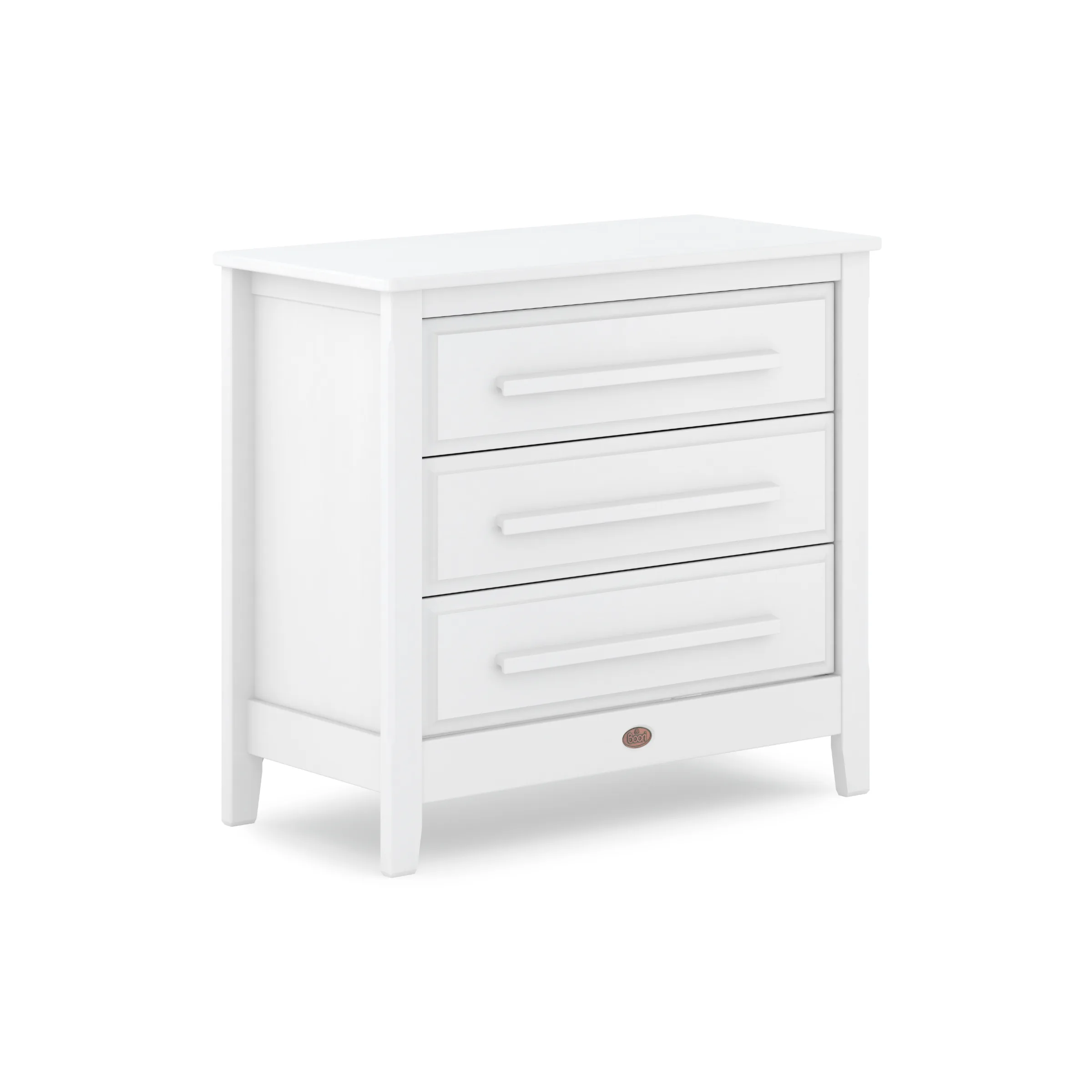 Boori Linear Kids 3 Drawer Chest Smart Assembly, Barley White