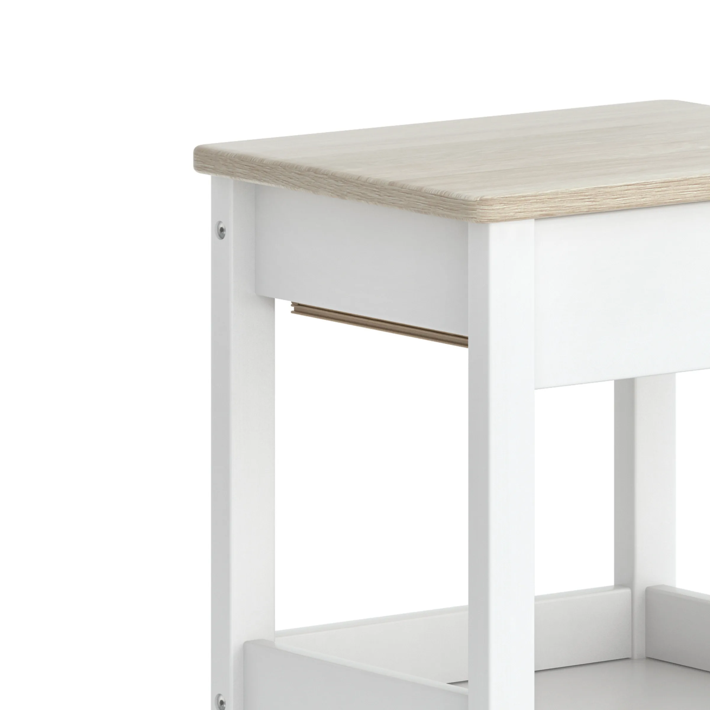 Boori Linear Kids Bedside Table, Barley and Oak