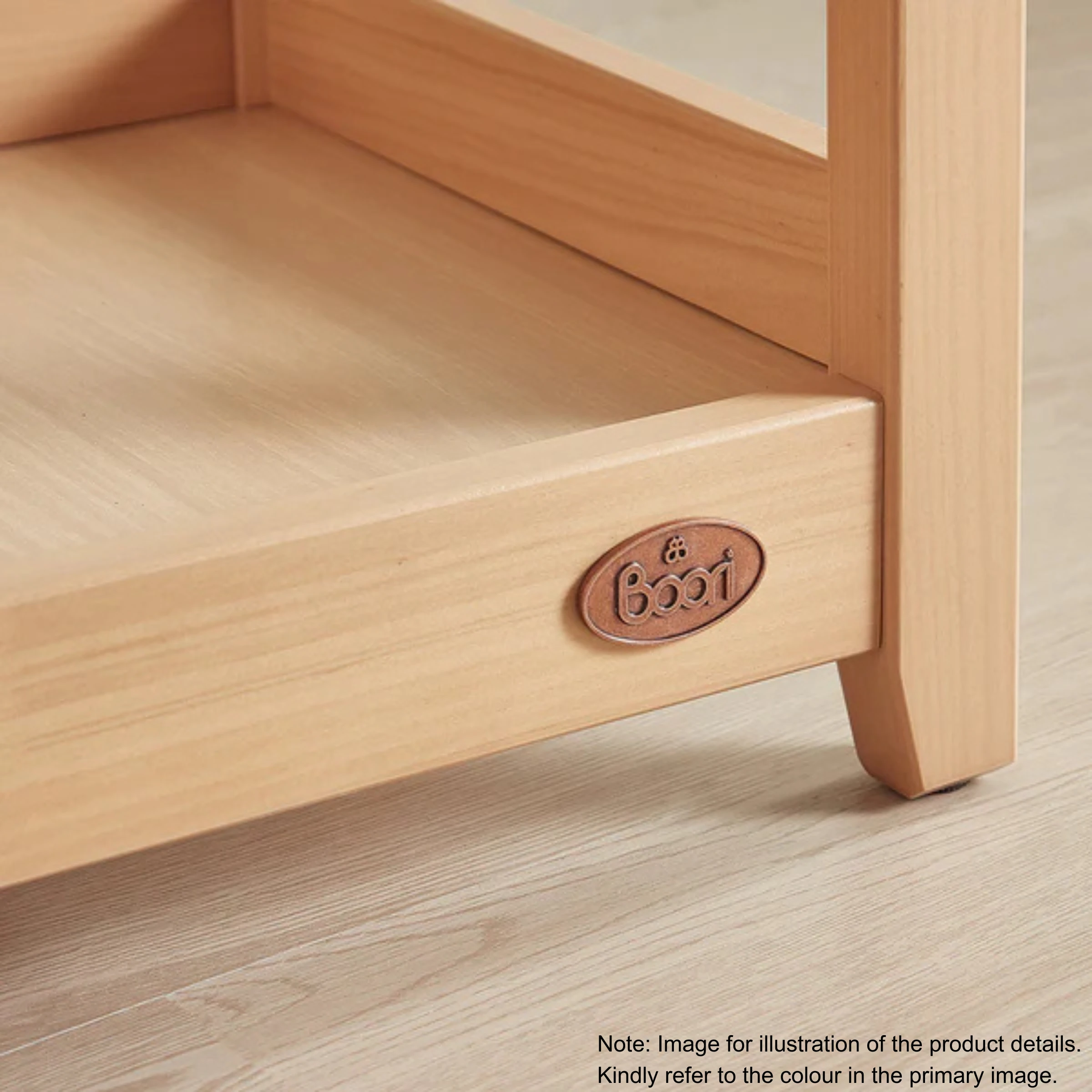 Boori Linear Kids Bedside Table, Barley White