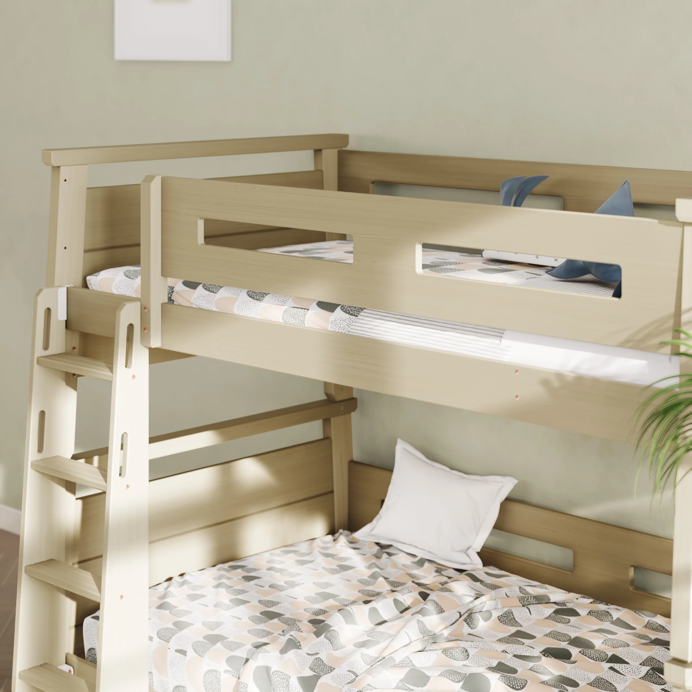 Boori Horizon Kids King Single Bunk Bed, Brushed Grey